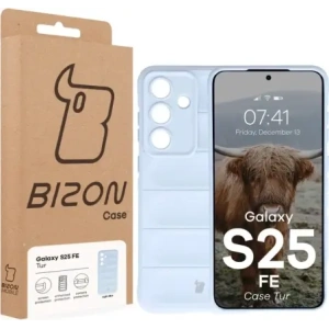 Pancerne etui Bizon Case Tur do Samsung Galaxy S25 FE jasnoniebieskie