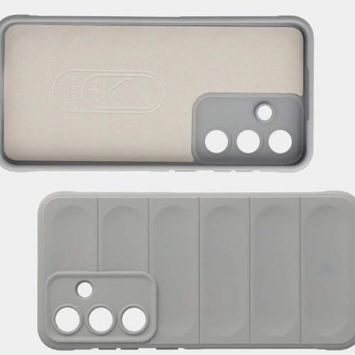 Pancerne etui Bizon Case Tur do Samsung Galaxy S25 FE jasnoszare