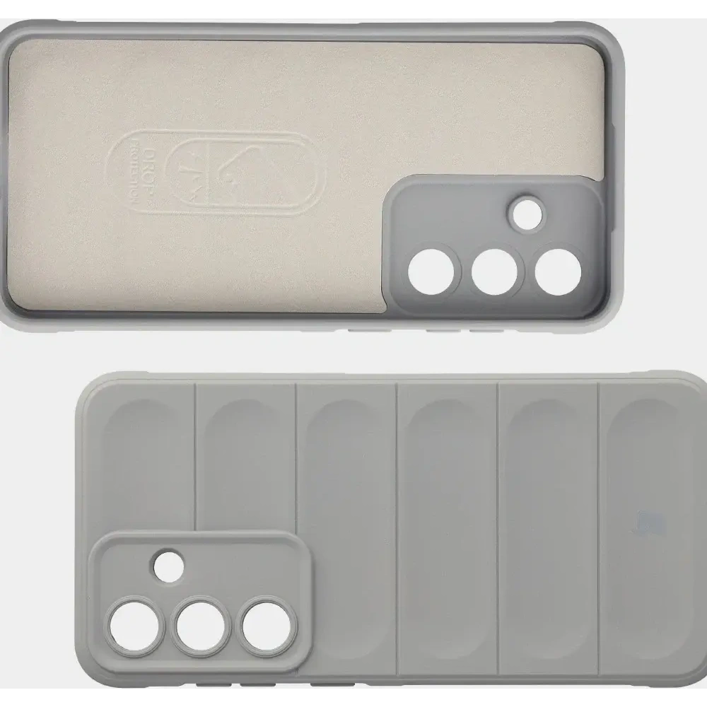Pancerne etui Bizon Case Tur do Samsung Galaxy S25 FE jasnoszare