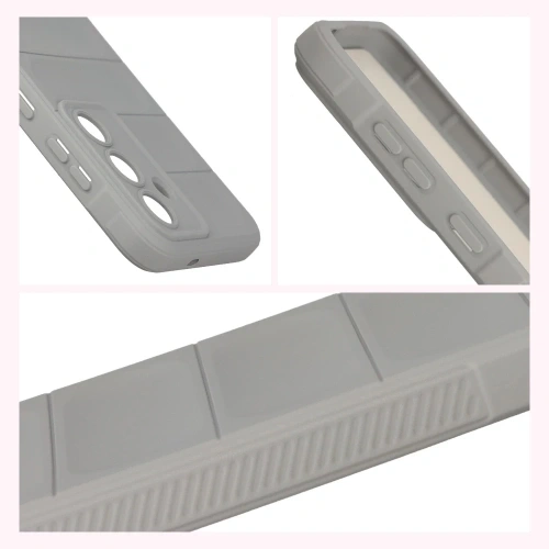 Pancerne etui Bizon Case Tur do Samsung Galaxy S25 FE jasnoszare