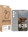 Pancerne etui Bizon Case Tur do Samsung Galaxy S25 FE jasnoszare