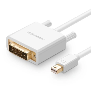 Kabel Mini DisplayPort na DVI (24+1) UGREEN MD102 FullHD 1,5m (bílý)