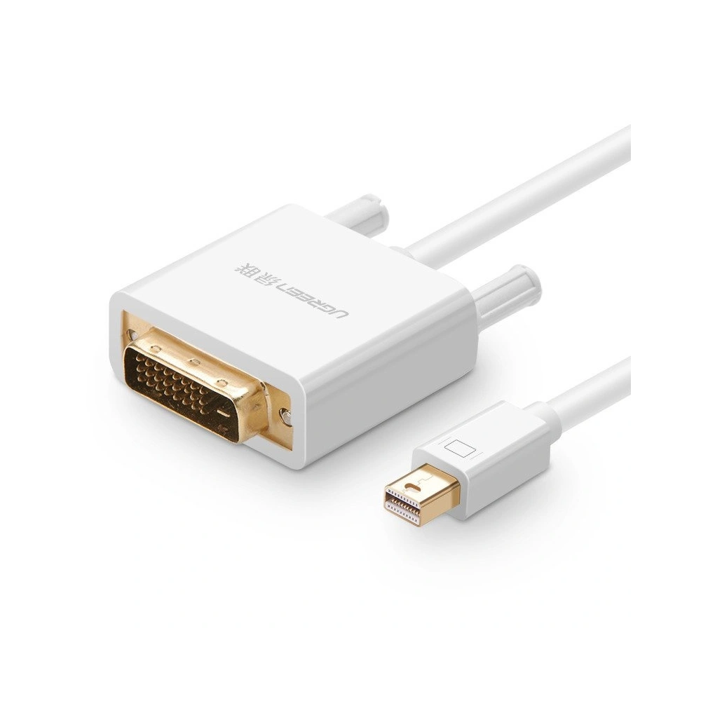Hurtownia GSM - Kabel Mini DisplayPort na DVI (24+1) UGREEN MD102 FullHD 1,5m (bílý) - UGR452WHT - {ean13} - Hurt