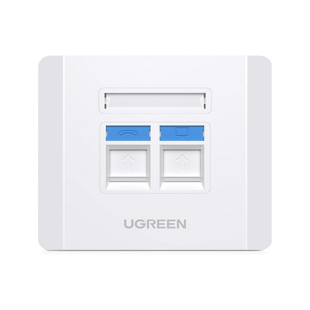 Hurtownia GSM - Nástěnná zásuvka RJ45 + RJ11 UGREEN NW144 dvojitá - UGR456 - {ean13} - Hurt