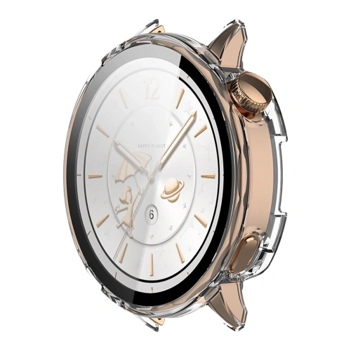 Etui ze szkłem do zegarka Bizon Case+Glass Watch do OnePlus Watch 3 43mm przeźroczyste