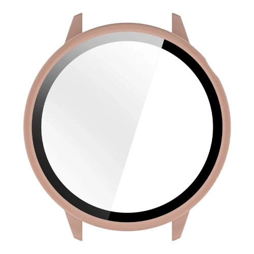 Etui ze szkłem do zegarka Bizon Case+Glass Watch do OnePlus Watch 3 43mm różowe