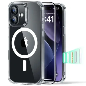 Zestaw ESR etui + szkło na ekran Classic Hybrid MagSafe & Tempered Glass do Apple iPhone 17 Clear