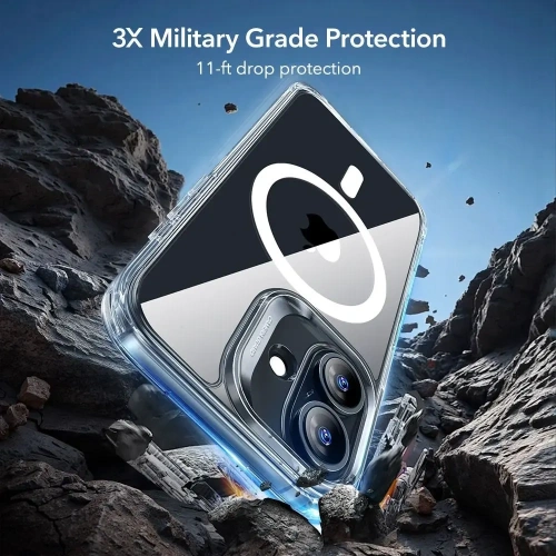 Zestaw ESR etui + szkło na ekran Classic Hybrid MagSafe & Tempered Glass do Apple iPhone 17 Clear