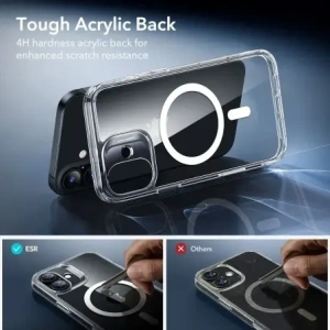Zestaw ESR etui + szkło na ekran Classic Hybrid MagSafe & Tempered Glass do Apple iPhone 17 Clear