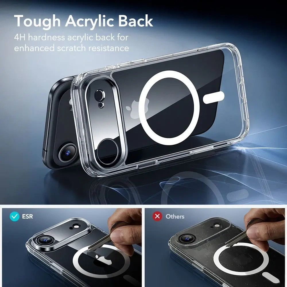 Zestaw ESR etui + szkło na ekran Classic Hybrid MagSafe & Tempered Glass do Apple iPhone Air Clear