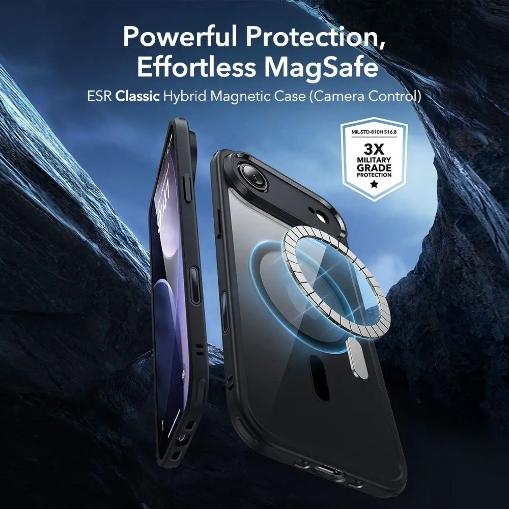 Zestaw ESR etui + szkło na ekran Classic Hybrid MagSafe & Tempered Glass do Apple iPhone Air Clear/black