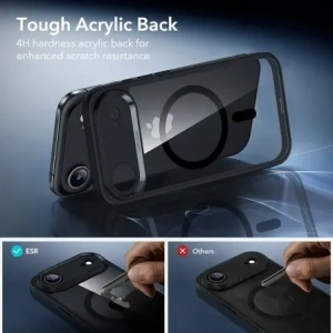 Zestaw ESR etui + szkło na ekran Classic Hybrid MagSafe & Tempered Glass do Apple iPhone 17 Air Clear/black