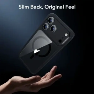 Zestaw ESR etui + szkło na ekran Classic Hybrid MagSafe & Tempered Glass do Apple iPhone 17 Pro Max Clear/black