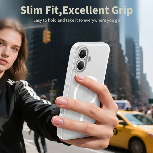 Etui Tech-Protect Magslim MagSafe do Apple iPhone 17 Matte/white