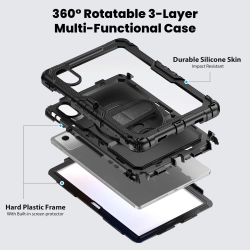 Etui Tech-Protect Solid do Lenovo Idea Tab 11.0 TB-336 Black