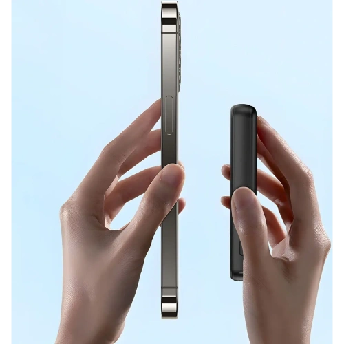 Powerbank bezprzewodowy Dudao K14S+ 10000mAh 20W USB-A / USB-C / MagSafe z podstawką czarny