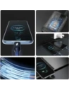 Kabel Dudao L3F 2w1 100W USB-C / 2xUSB-C 1.2m czarny