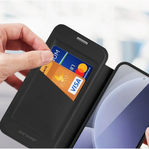 Etui z klapką Dux Ducis Skin X Pro MagSafe do Samsung Galaxy S25+ Plus czarne