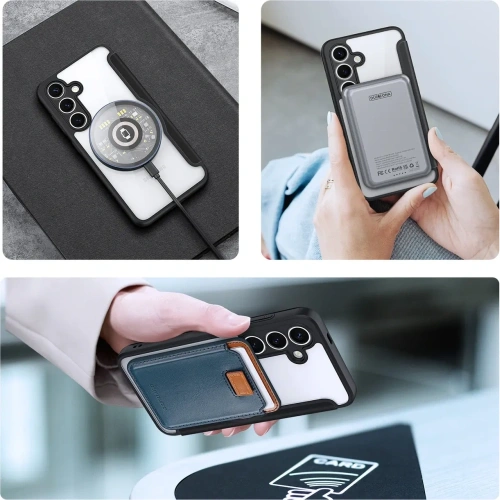 Etui z klapką Dux Ducis Skin X Pro MagSafe do Samsung Galaxy S25+ Plus czarne