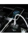 Ładowarka samochodowa Dudao R78 78W USB-C PD, 2xUSB-A QC czarna