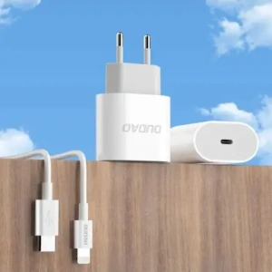 Ładowarka sieciowa Dudao A14EUC PD 20W USB-C z kablem USB-C / USB-C biała