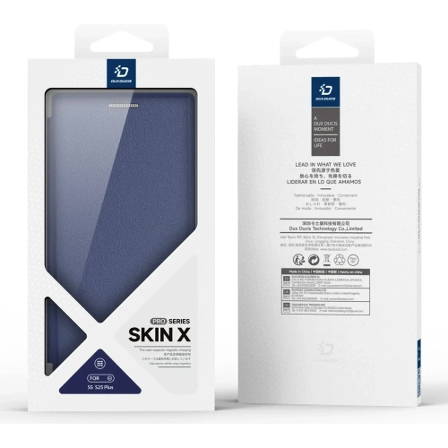 Etui z klapką Dux Ducis Skin X Pro MagSafe do Samsung Galaxy S25+ Plus niebieskie
