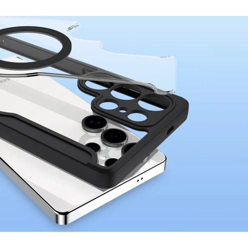 Etui z klapką Dux Ducis Skin X Pro MagSafe do Samsung Galaxy S25 Ultra czarne