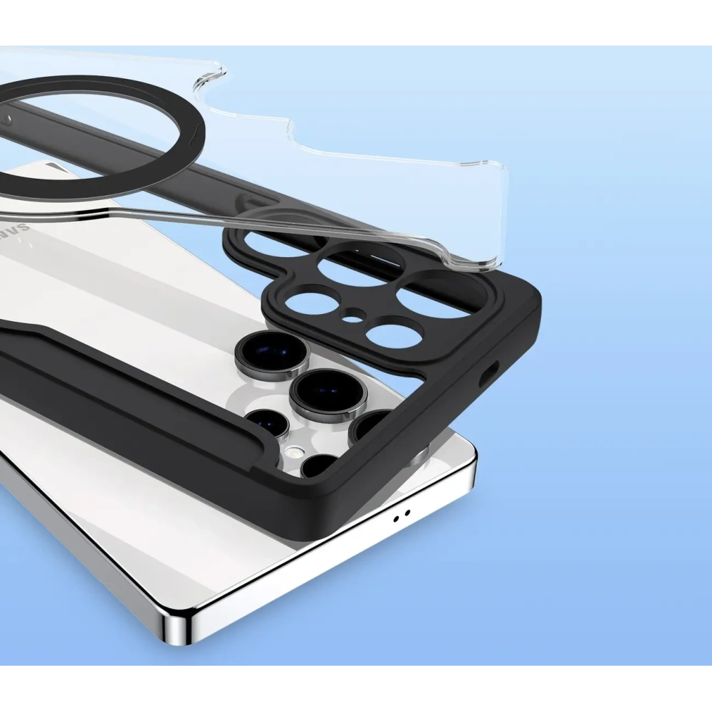 Etui z klapką Dux Ducis Skin X Pro MagSafe do Samsung Galaxy S25 Ultra czarne