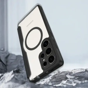 Etui z klapką Dux Ducis Skin X Pro MagSafe do Samsung Galaxy S25 Ultra czarne