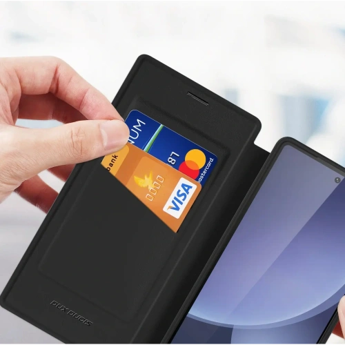 Etui z klapką Dux Ducis Skin X Pro MagSafe do Samsung Galaxy S25 Ultra czarne