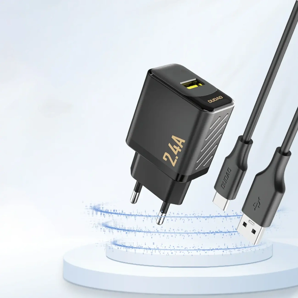 Ładowarka sieciowa Dudao A23 2.4A USB-A czarna