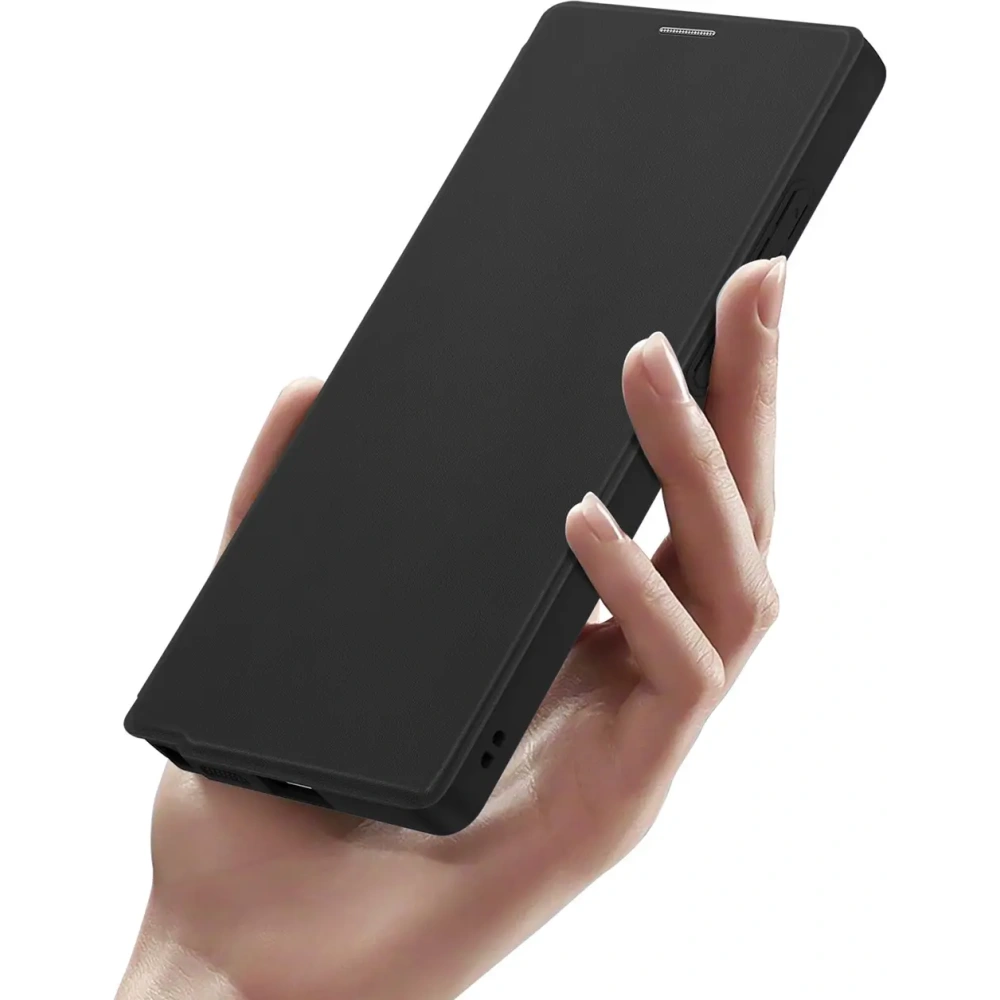 Etui z klapką Dux Ducis Skin X Pro MagSafe do Samsung Galaxy S25 Ultra czarne