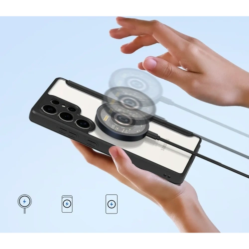 Etui z klapką Dux Ducis Skin X Pro MagSafe do Samsung Galaxy S25 Ultra czarne