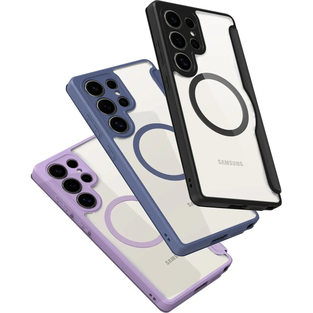 Etui z klapką Dux Ducis Skin X Pro MagSafe do Samsung Galaxy S25 Ultra czarne