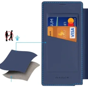 Etui z klapką Dux Ducis Skin X Pro MagSafe do Samsung Galaxy S25 Ultra niebieskie