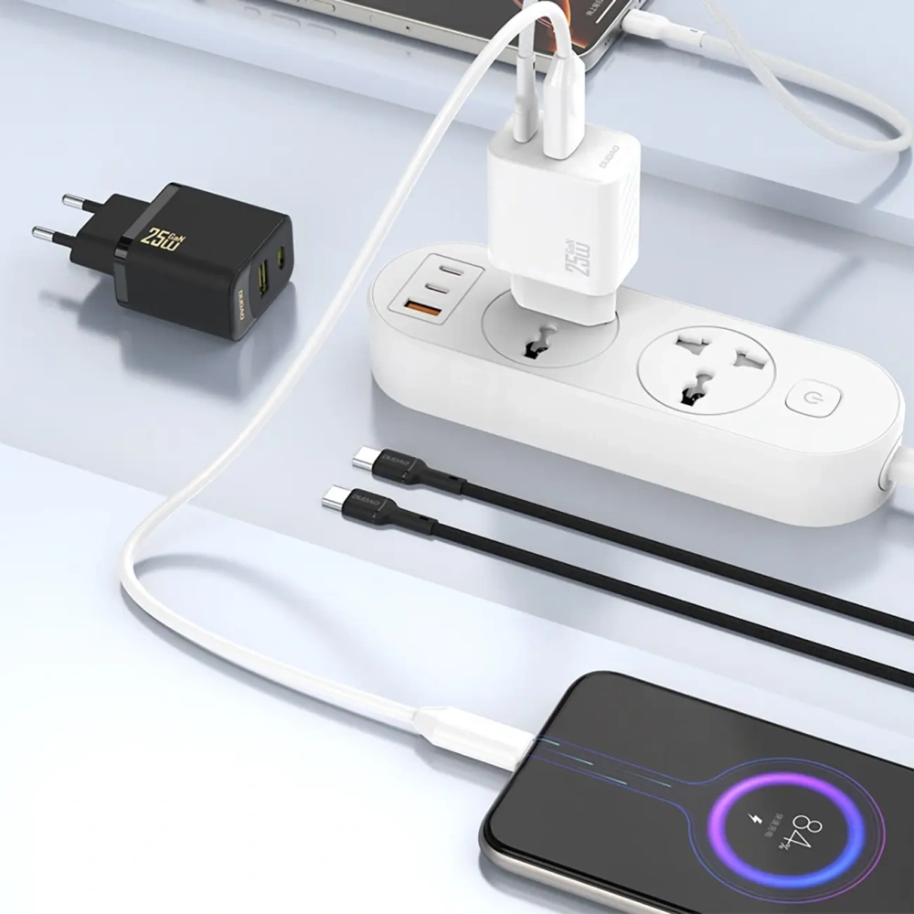 Ładowarka sieciowa Dudao A26T GaN 25W USB-A, USB-C czarna