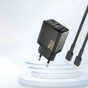 Ładowarka sieciowa Dudao A26T GaN 25W USB-A, USB-C czarna
