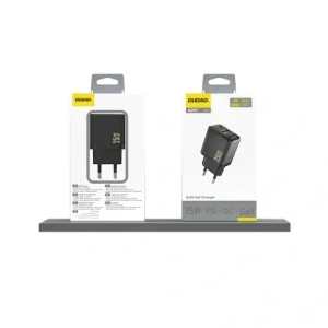 Ładowarka sieciowa Dudao A26T GaN 25W USB-A, USB-C czarna