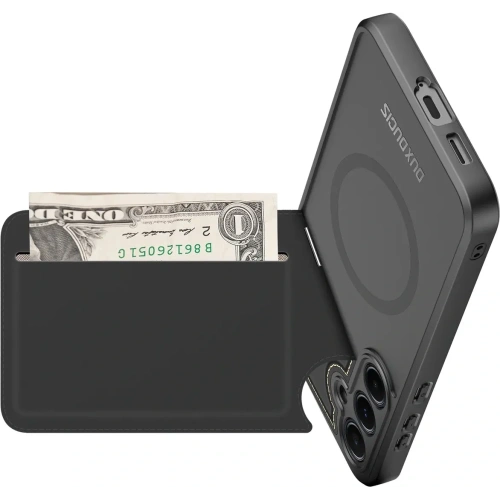 Etui Dux Ducis Rafi II na Samsung Galaxy S25 z podstawką czarne