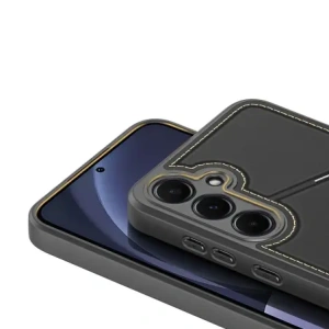 Etui Dux Ducis Rafi II na Samsung Galaxy S25 z podstawką czarne