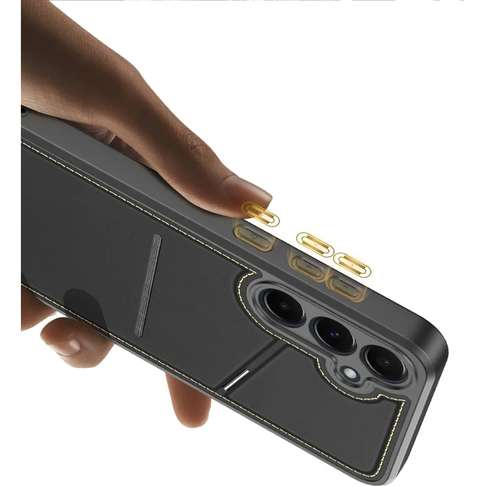 Etui Dux Ducis Rafi II na Samsung Galaxy S25 z podstawką czarne