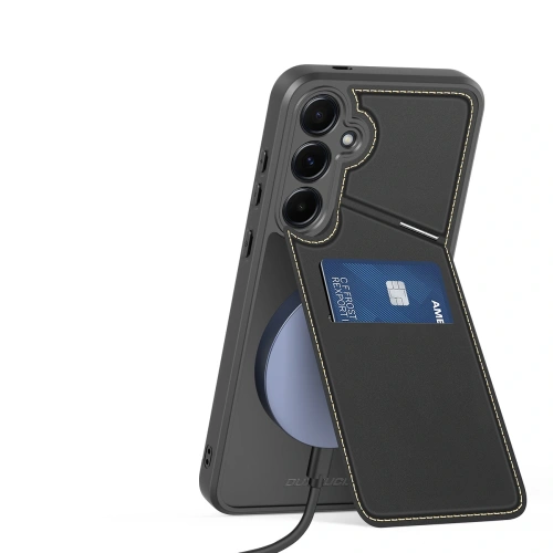 Etui Dux Ducis Rafi II na Samsung Galaxy S25 z podstawką czarne