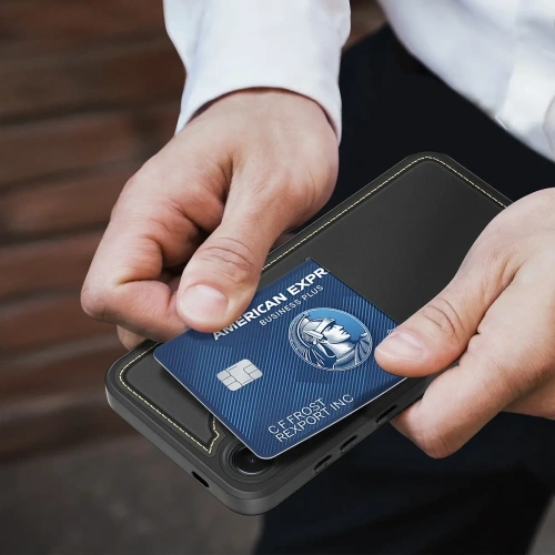 Etui Dux Ducis Rafi II na Samsung Galaxy S25+ Plus z podstawką czarne