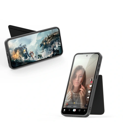 Etui Dux Ducis Rafi II na Samsung Galaxy S25+ Plus z podstawką czarne