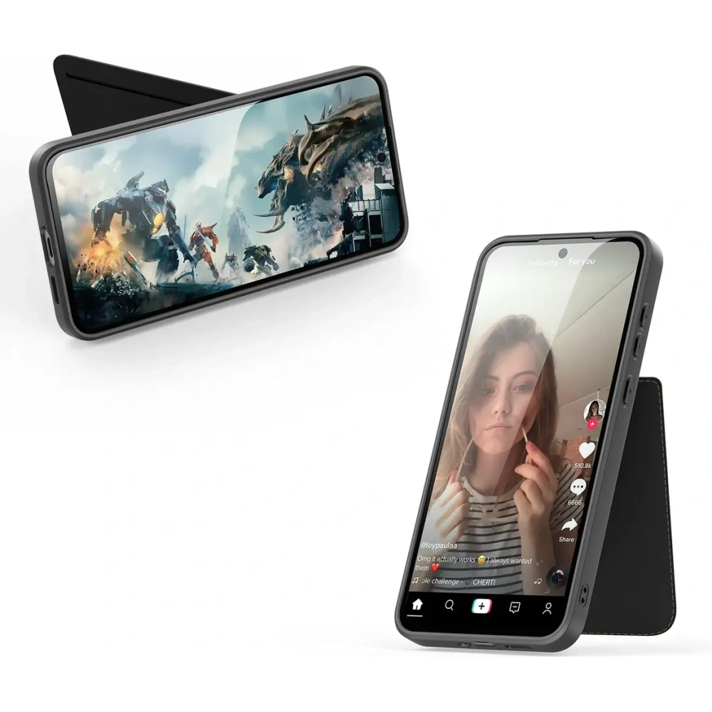 Etui Dux Ducis Rafi II na Samsung Galaxy S25+ Plus z podstawką czarne
