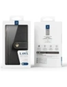 Etui z klapką Dux Ducis Lawa do Samsung Galaxy S25 z odłączanym portfelem magnetycznym czarne