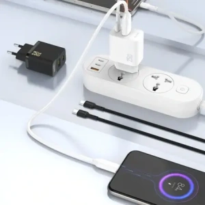 Ładowarka sieciowa Dudao A26T GaN 25W USB-A, USB-C biała