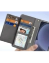 Etui z klapką Dux Ducis Lawa do Samsung Galaxy S25 z odłączanym portfelem magnetycznym szare