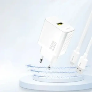 Ładowarka sieciowa Dudao A27S 25W GaN USB-A biała