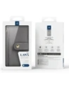 Etui z klapką Dux Ducis Lawa do Samsung Galaxy S25 z odłączanym portfelem magnetycznym szare